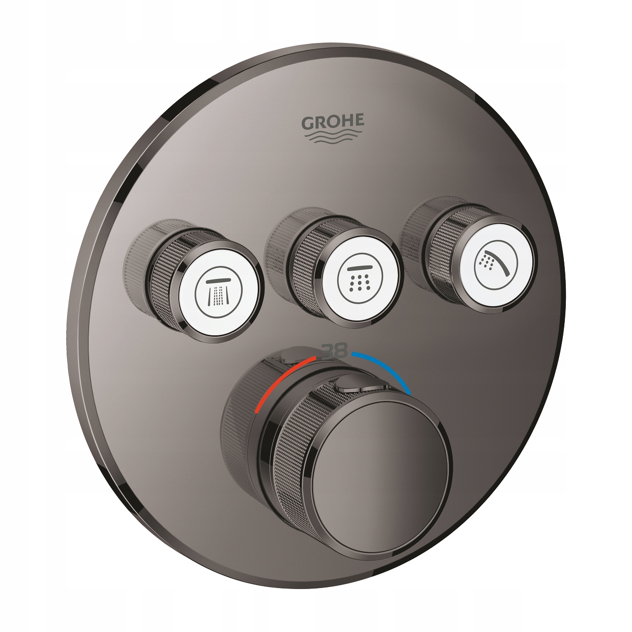Grohe termostatická batéria tvrdý grafit 3wy 48h