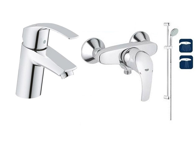 Grohe Eurosmart Washbasin Battery+Spray