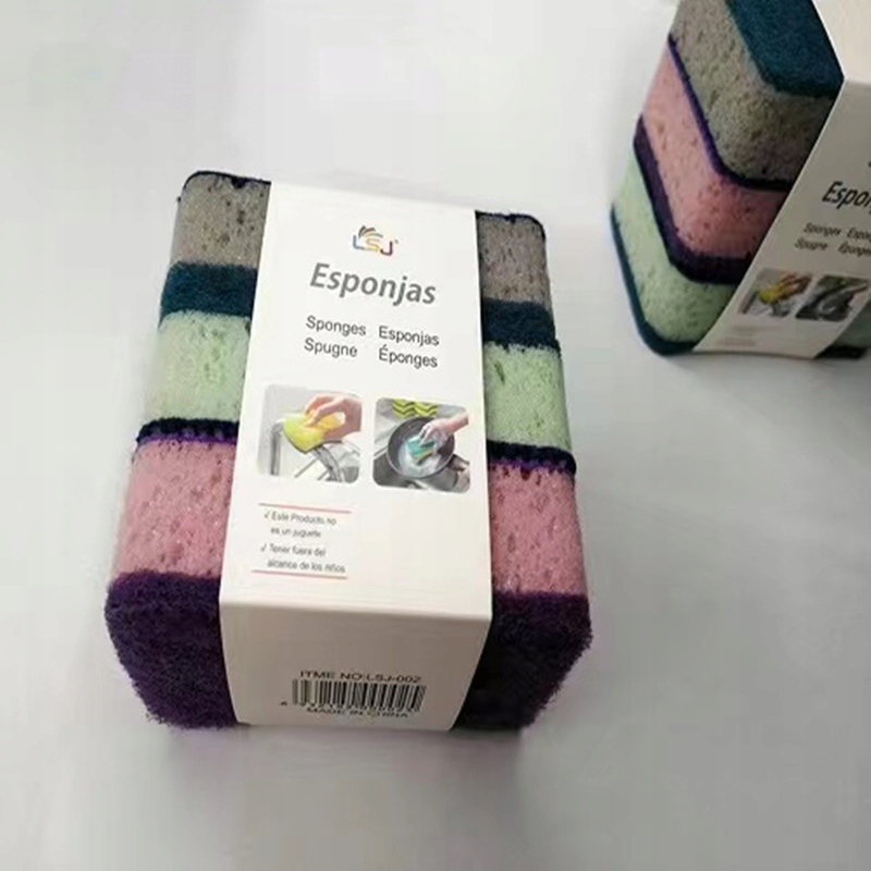 Špongie na umývanie riadu, kuchynská špongia 3 ks