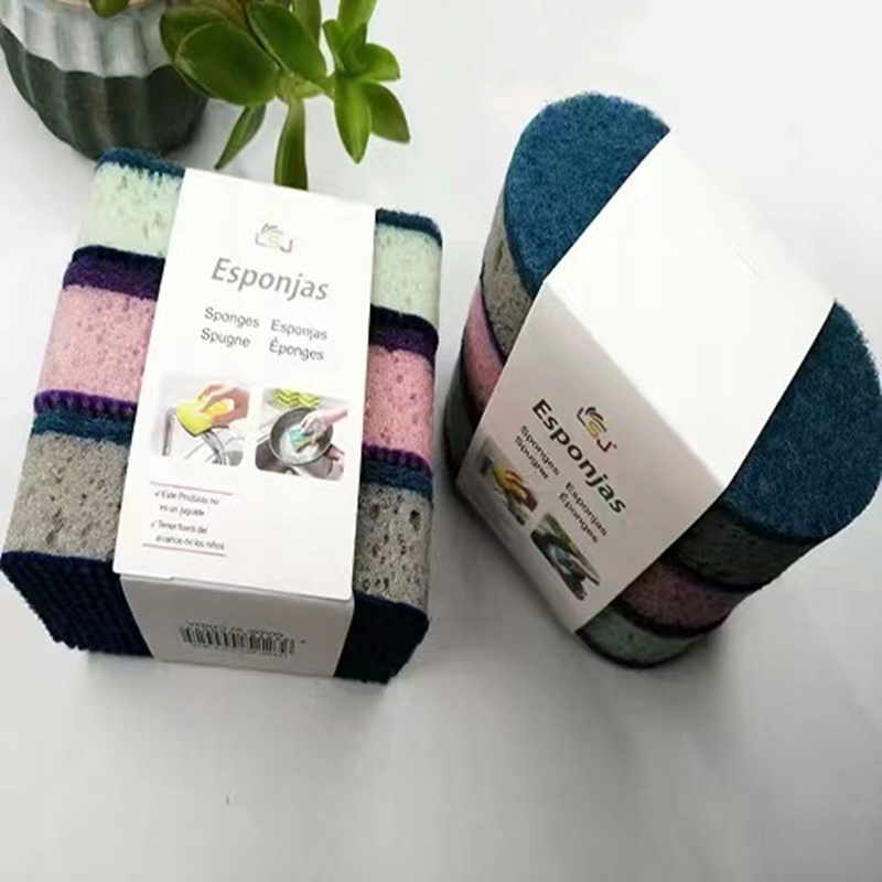 Špongie na umývanie riadu, umývadlo z kuchynskej špongie 6 ks