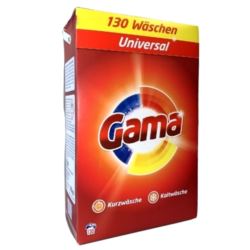 Prací prášok - GAMA / VIZIR 130 Prašový prášok Univerzálny 8,45 kg.