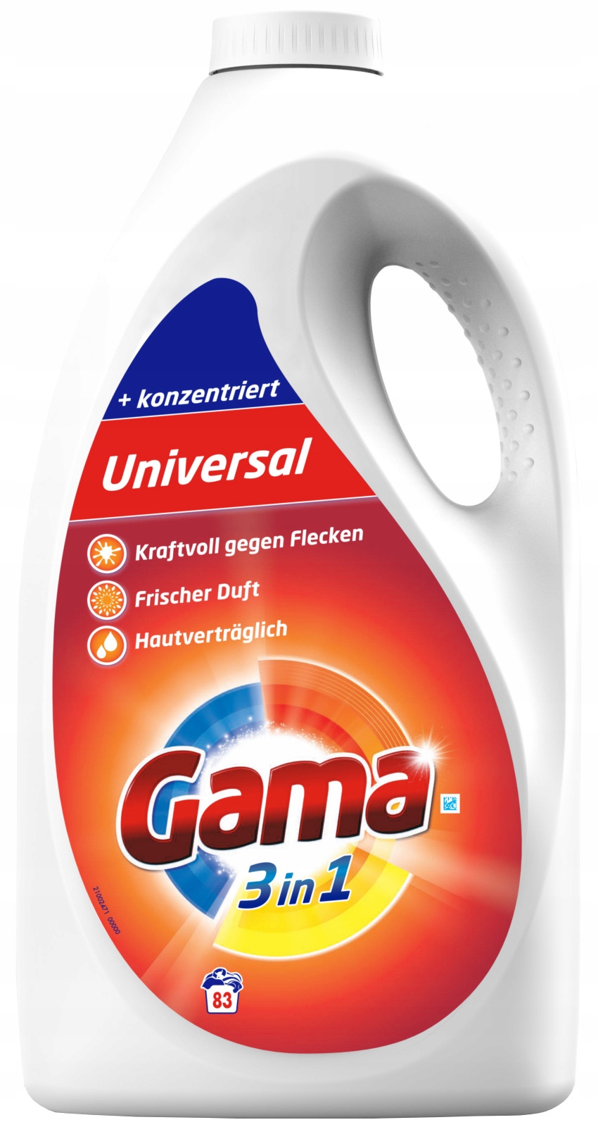 Prací gél - GAMA VIZIR 3IN1 Pracový gél 83PR 4.15L DE