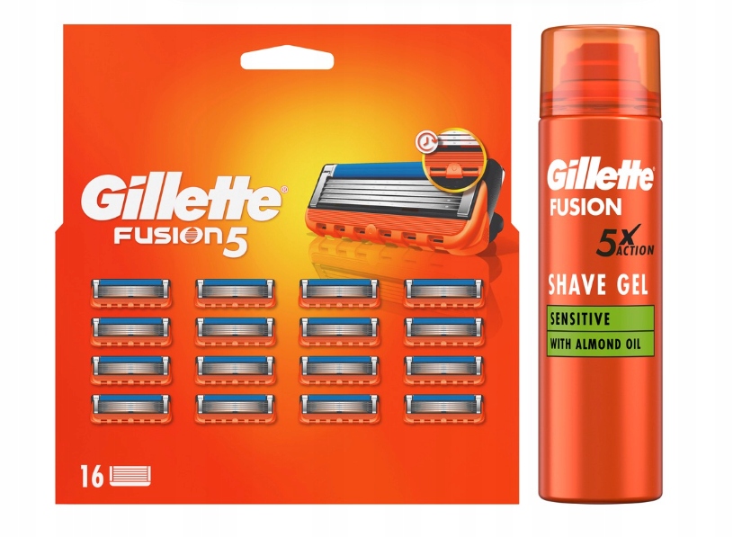 Náhradné žiletky Gillette Fusion5 pre mužov, 16 kusov