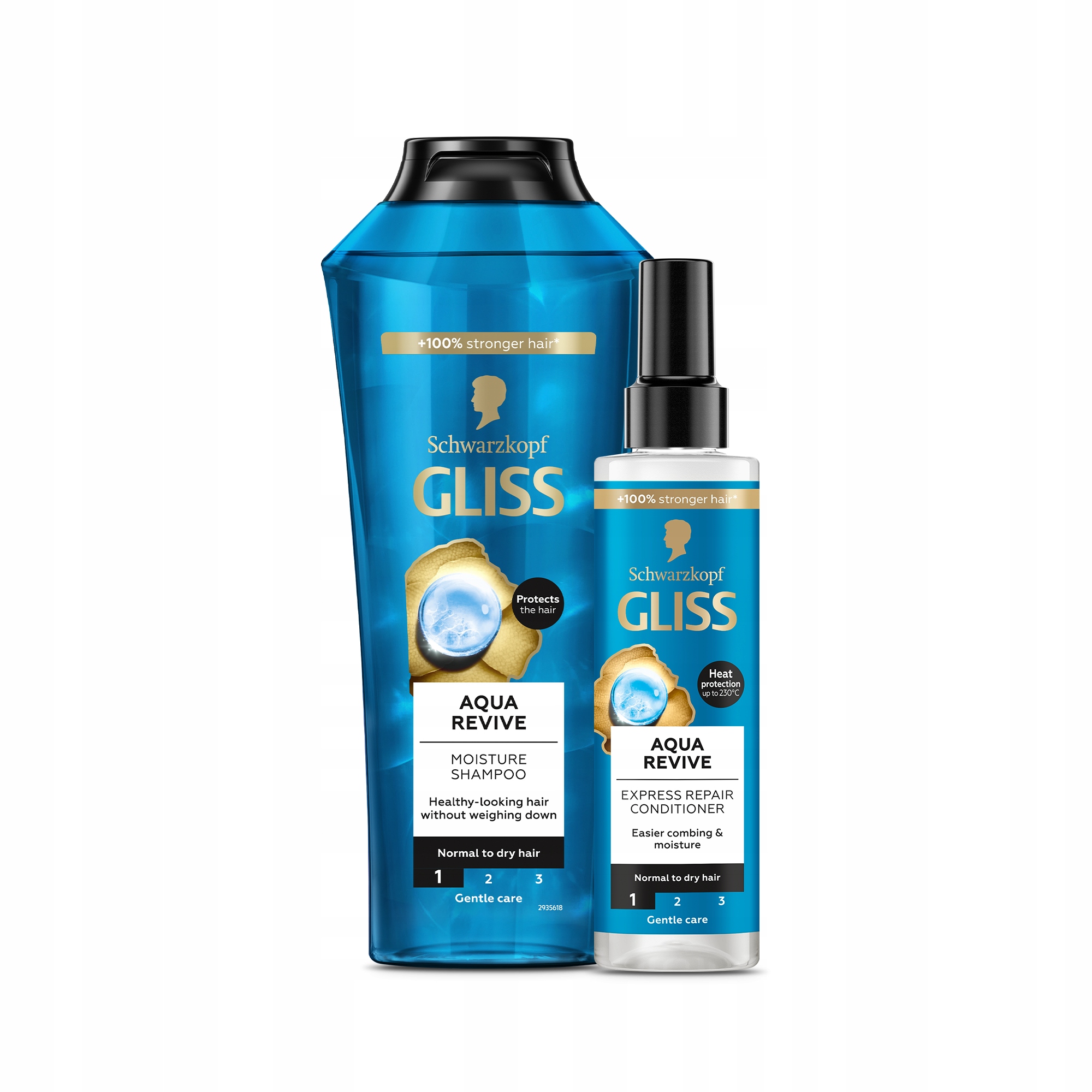 Schwarzkopf Gliss Aqua Revive šampón pre suché a normálne vlasy 400 ml