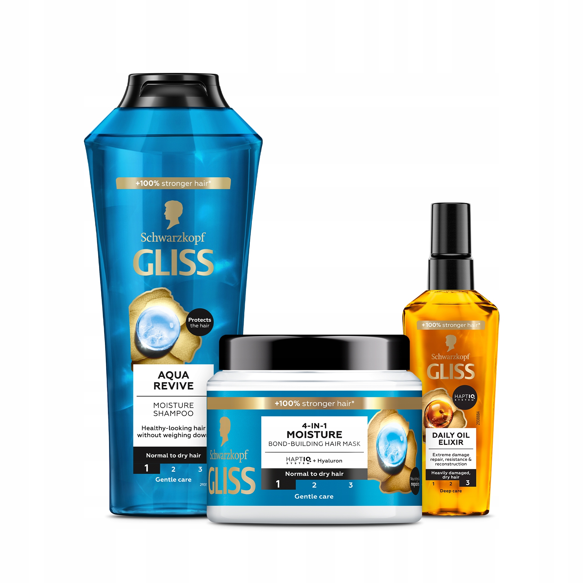 Schwarzkopf Gliss Aqua Revive šampón pre suché a normálne vlasy 400 ml