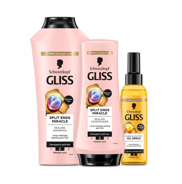 Šampón 2022 Gliss 400 ml Pre rozštiepené končeky, regeneráciu a hydratáciu
