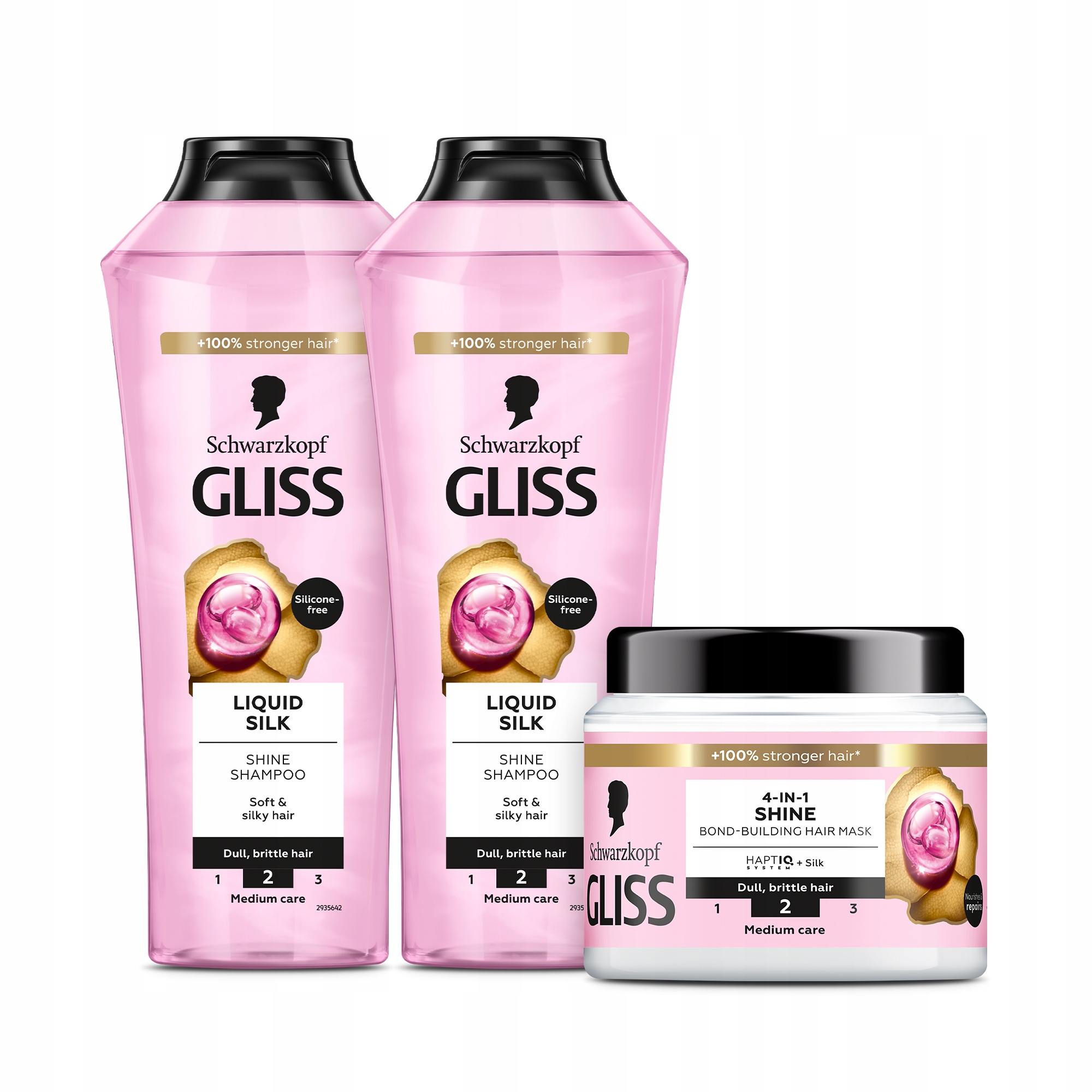 Gliss Shine tekutá hodvábna maska na lesk 4 v 1 400 ml