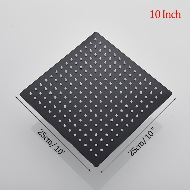 Sprchová hlava matte čierna 10 palcov