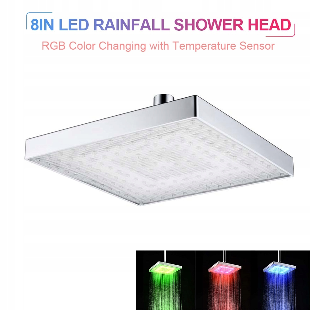 Sprcha hlavy-rgb farebná LED dióda
