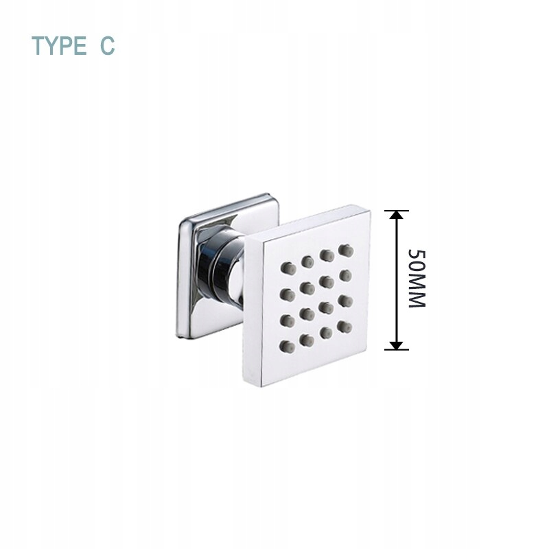 Sprchovacia hlava typu C Chrome 50 mm