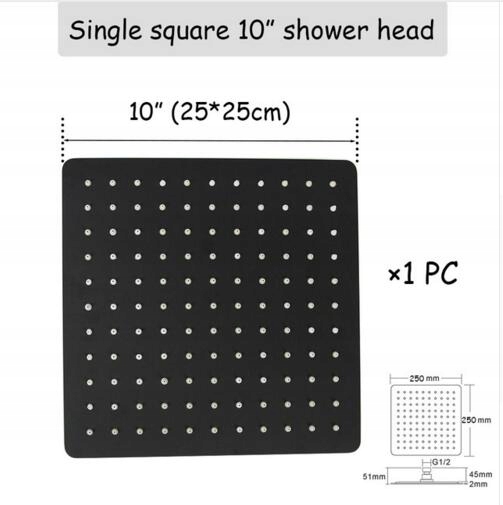 Sprcha hlava štvorca10inch25x25