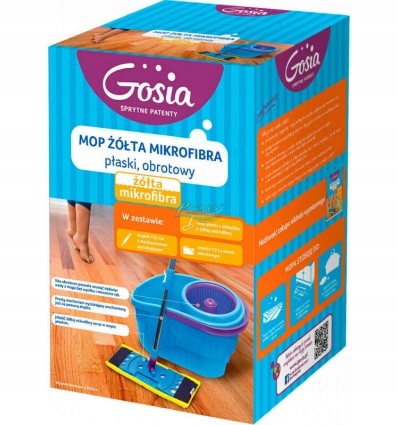 Gosia otočná plochá mop set s vložkou