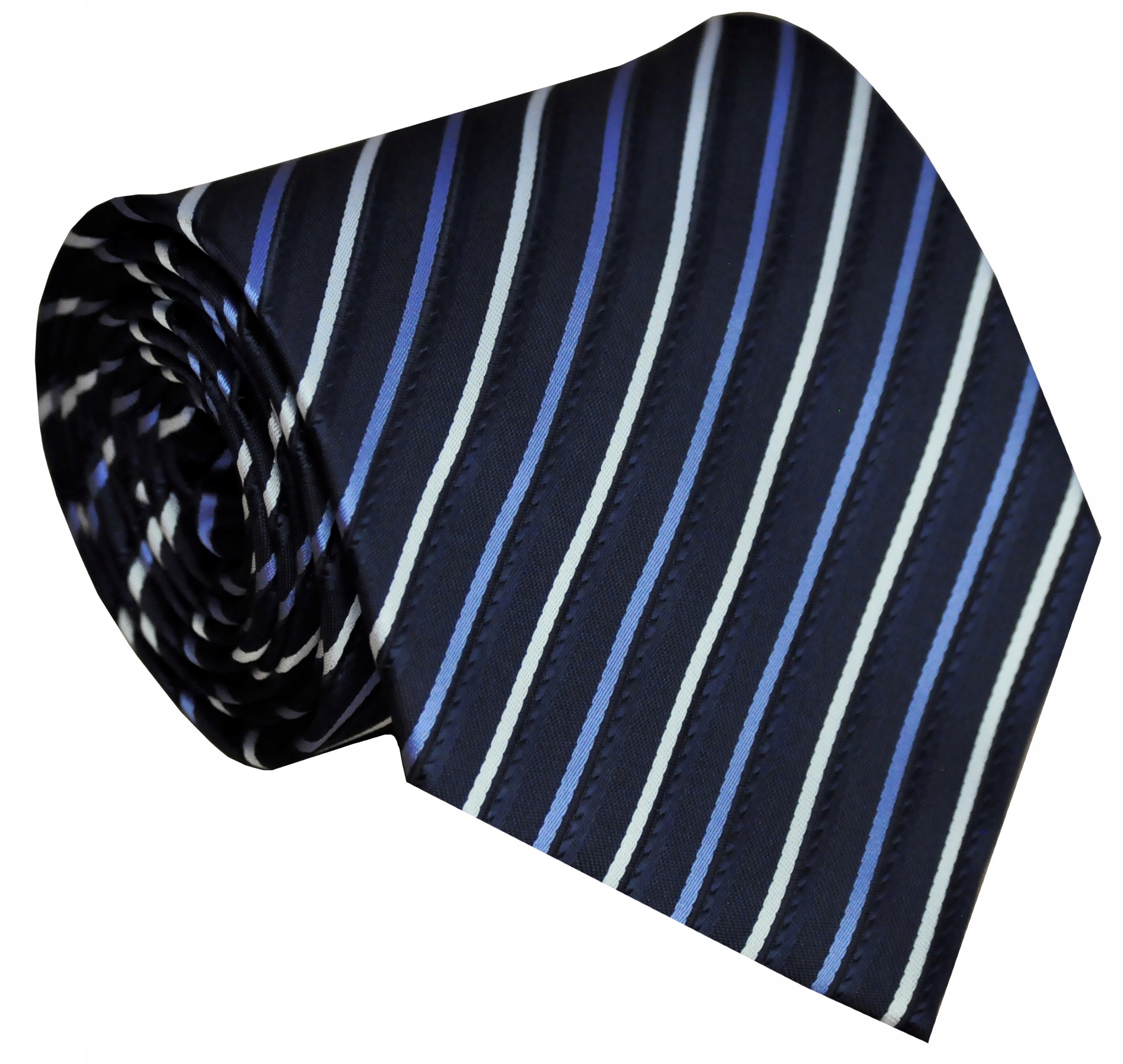 Široký kravata Roy & Rony Microfiber (Microfase) White, Navy Blue, Blue, Multi -Colored