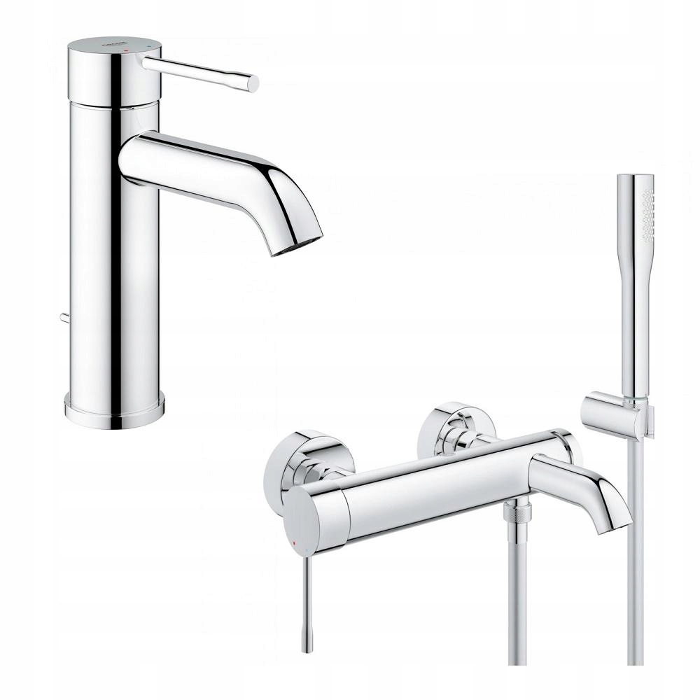 Grohe Essence Nová batéria Sad umývadla+vaňa
