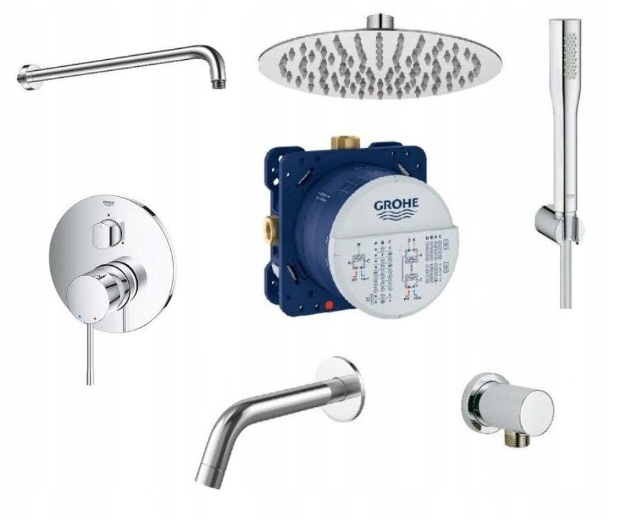 Grohe Essence 7in1 3-utopená vaňa set 25h