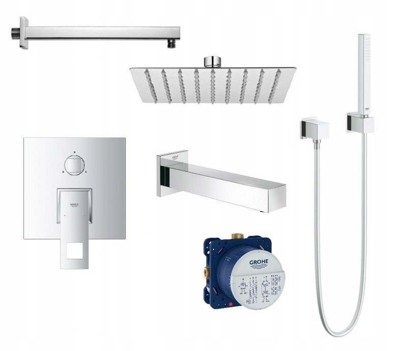 Grohe EuroCube sada výtoku pre vaňu 25