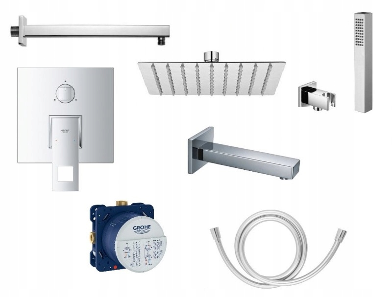 Grohe EuroCube 8in1 skrytý súbor pre vaňu 20