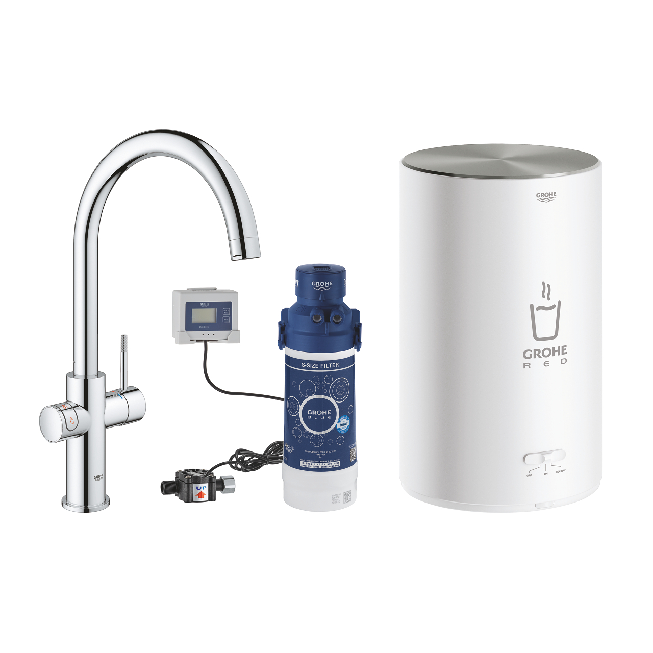 Kuchynská batéria - Kuchynská batéria Grohe Red Duo 30083001 Chrome