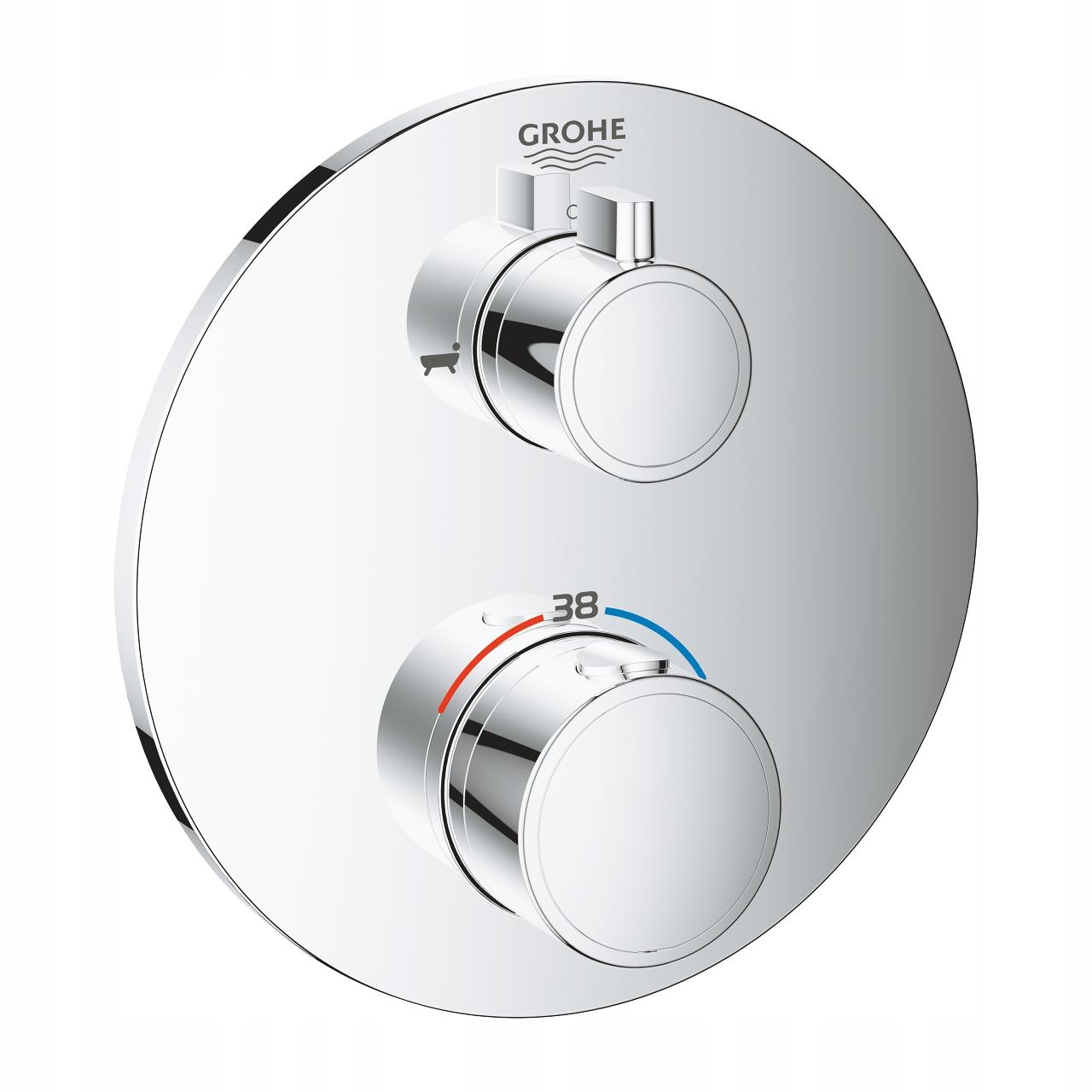 Grohe skrytý kúpeľ tuba termostat chróm