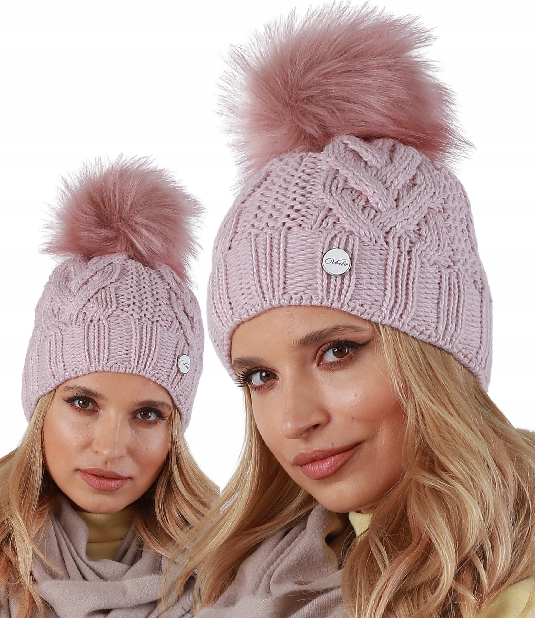 Hrubá zimná čiapka na fleece V25