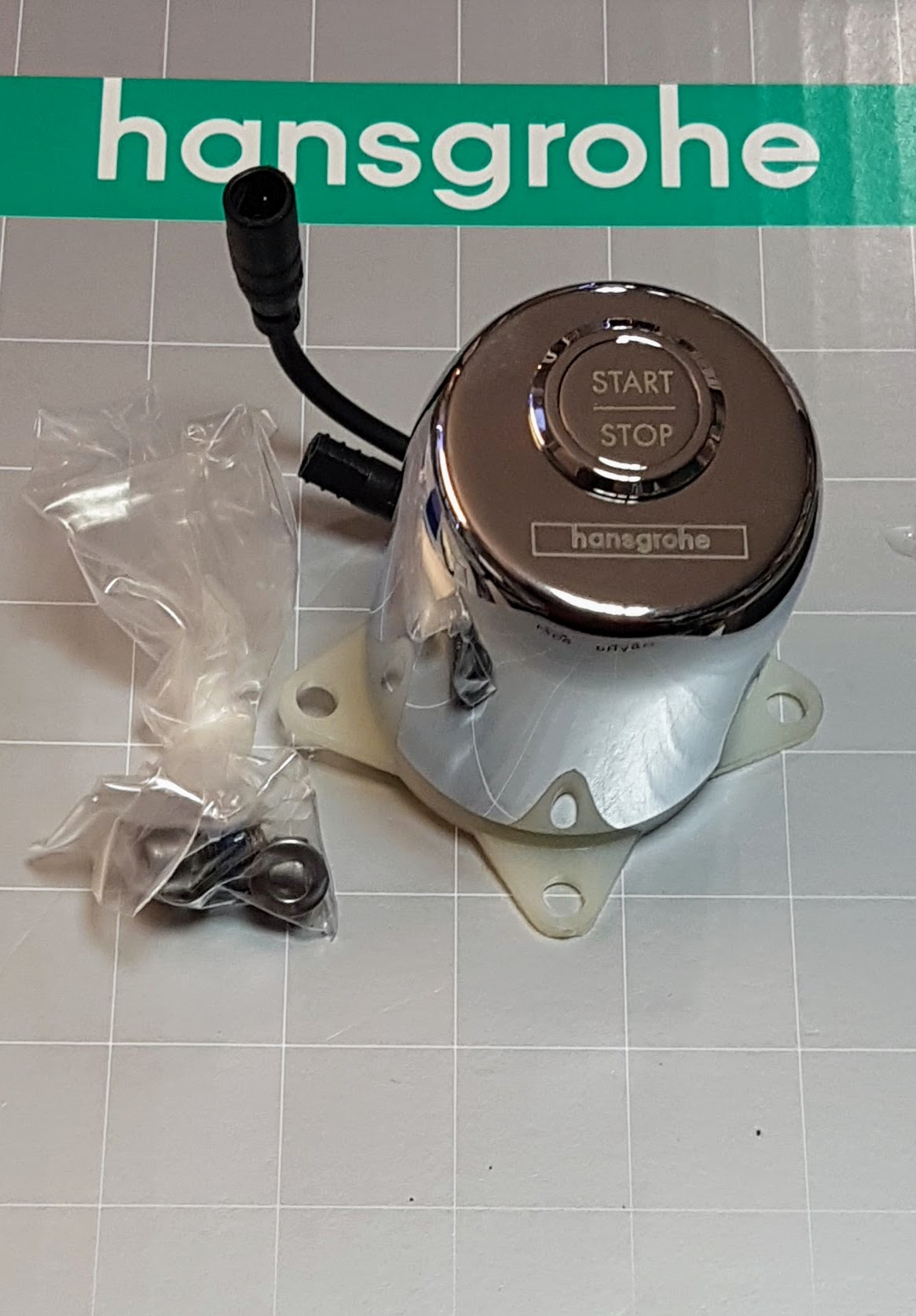 Hansgrohe elektronika pre tepelnú batériu. Štart stop