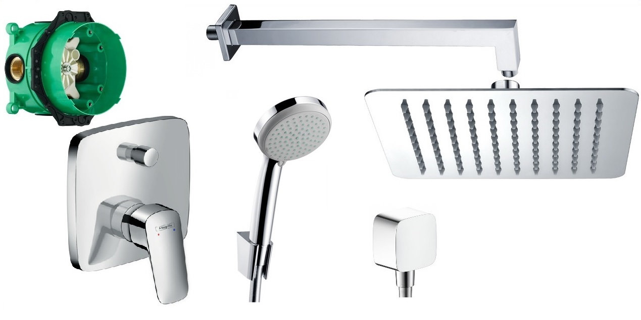 Hansgrohe logis skrytý set 30 cm dažďová sprcha