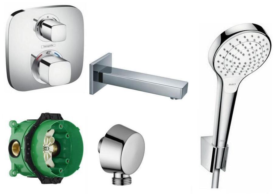 Hansgrohe skrytý súbor s termostatom vane