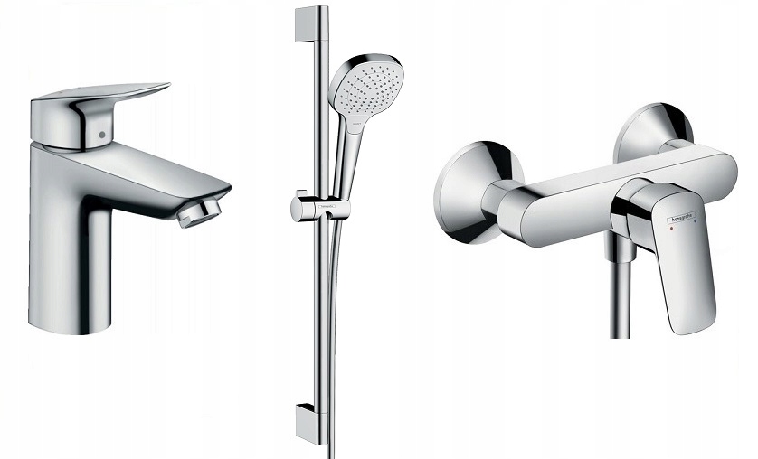 Batéria Hansgrohe logis a postrekovacia kabína Washbasin