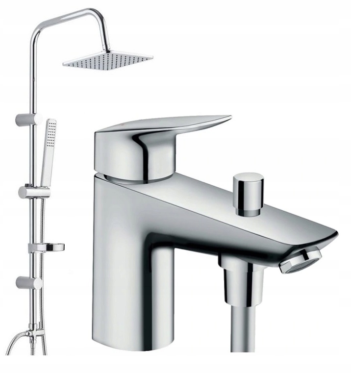 Hansgrohe batéria pre/stojatá vaňa +dažďová sprcha