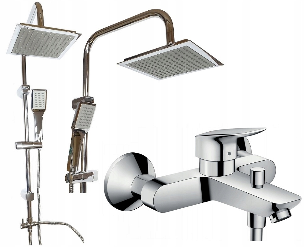 Hansgrohe vaňa batéria + dažďová sprcha sada