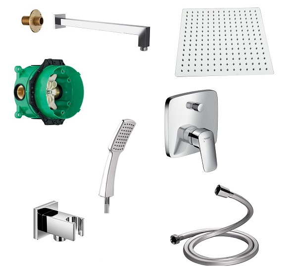 Hansgrohe logis ibox dažďová sprcha set 30 cm štíhla