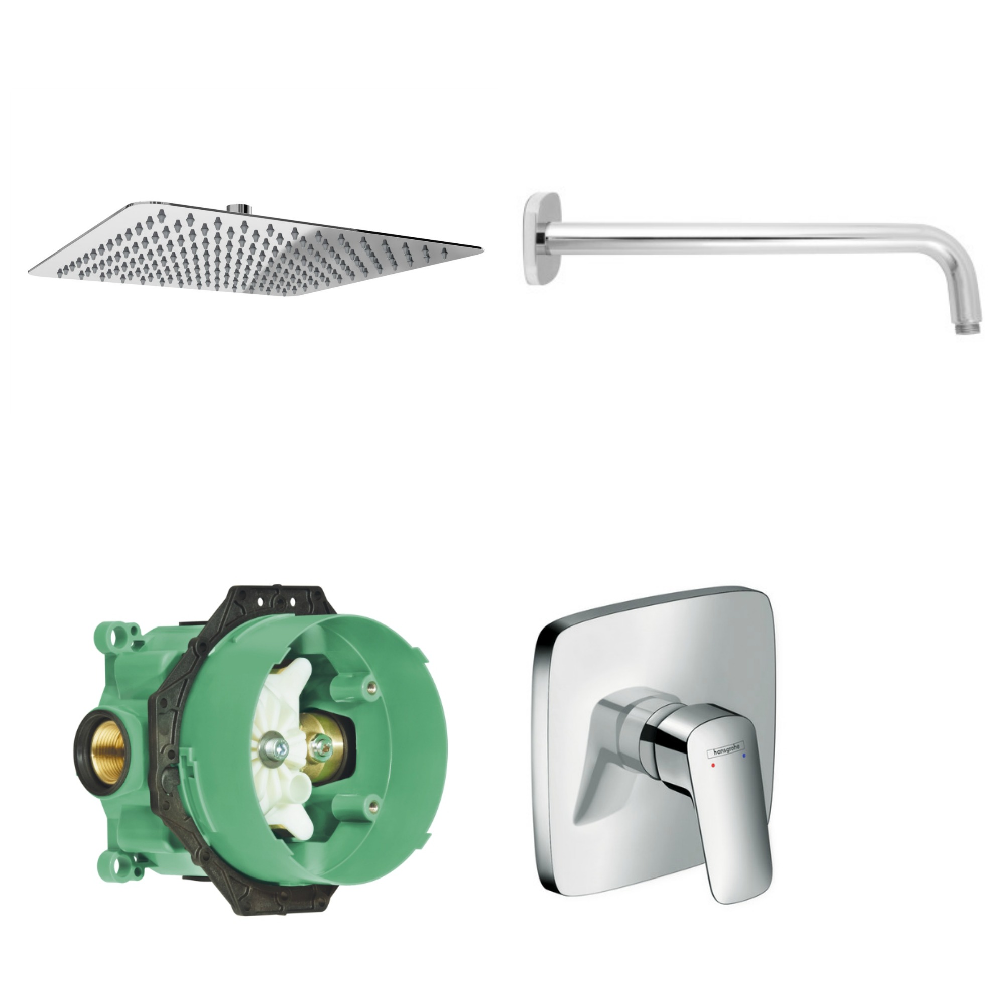 Hansgrohe Flush -Mounted Struck Sprchy Kit