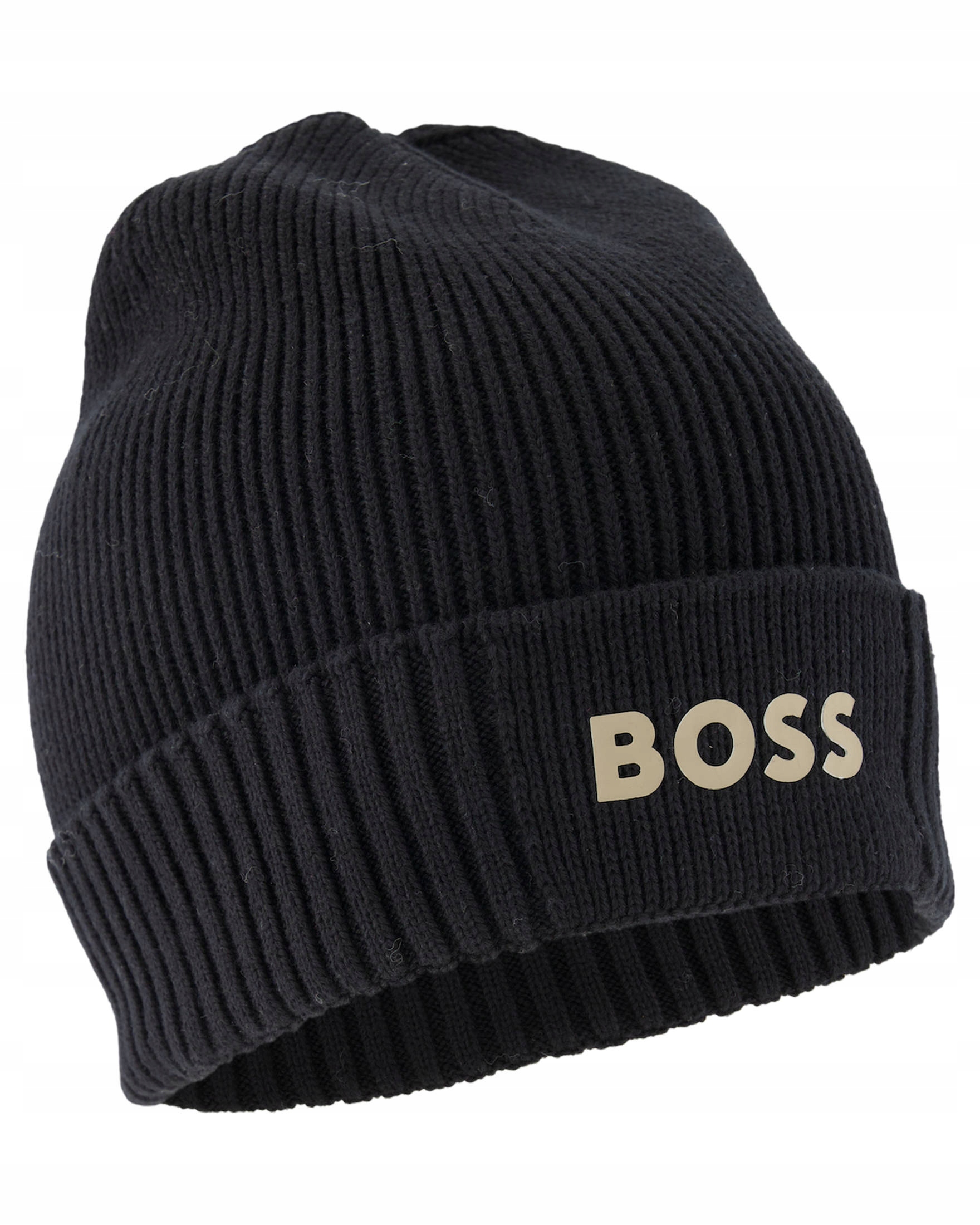 Hugo Boss Pánska zimná čiapka Beanie Hat Nero 2022