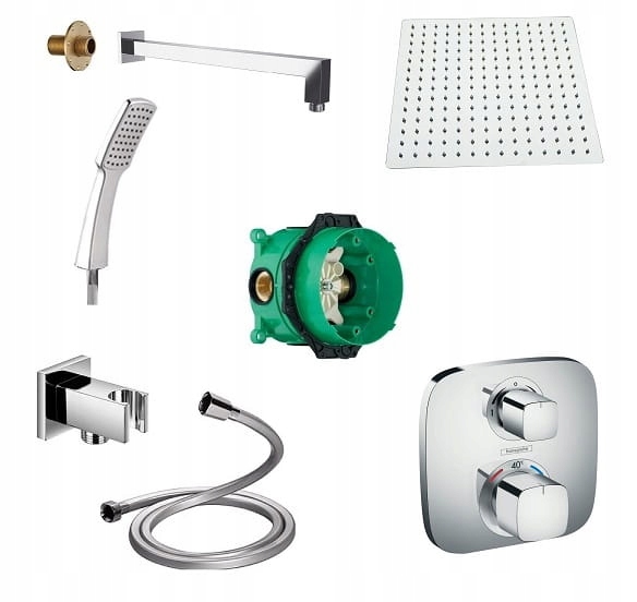 Hansgrohe logis ecostat e ibox + Square + 30 deszc