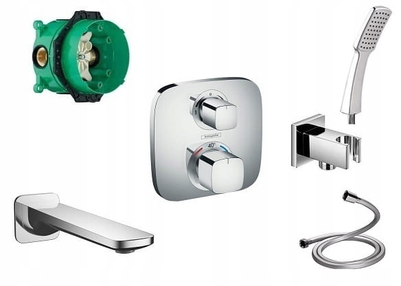 Hansgrohe logis ecostat e ibox + Square + výtok