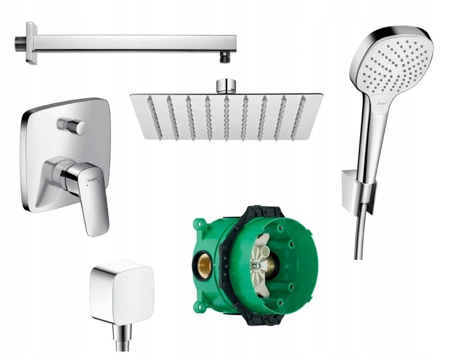 Hansgrohe logis batéria 7W1 dažďová sprcha 20 kwd