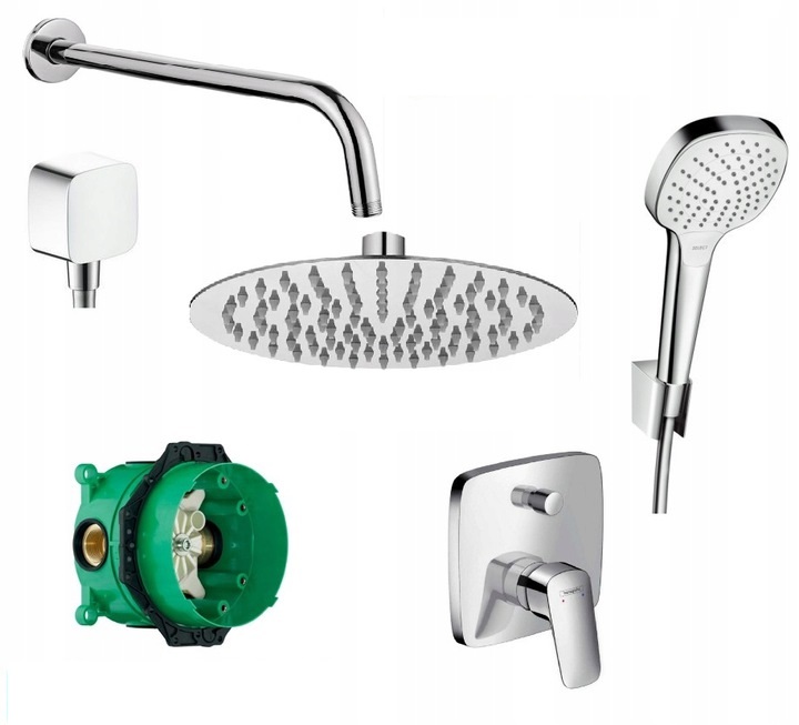Hansgrohe logis batéria 7in1 dažďová sprcha 25 cm