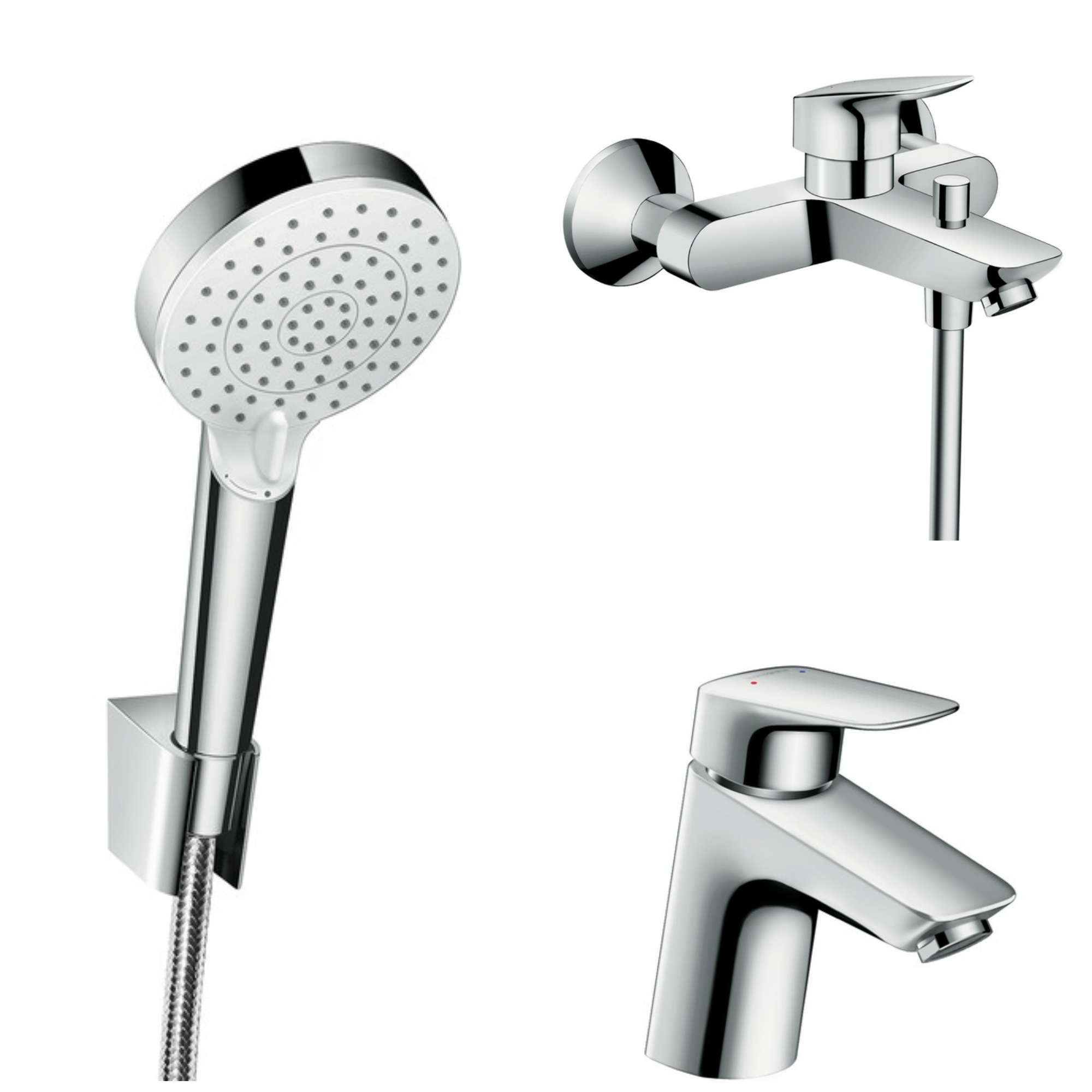 Batéria Hansgrohe chrbát logis crometta podložka