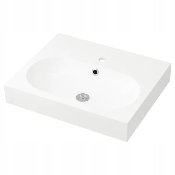 Kuchynská batéria - Ikea Braviken Single White Washbasin 61x49x10cm