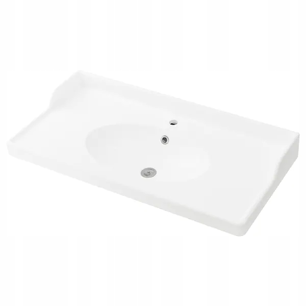 Kuchynská batéria - Ikea Rattviken Single White Washbasin 102x49x6