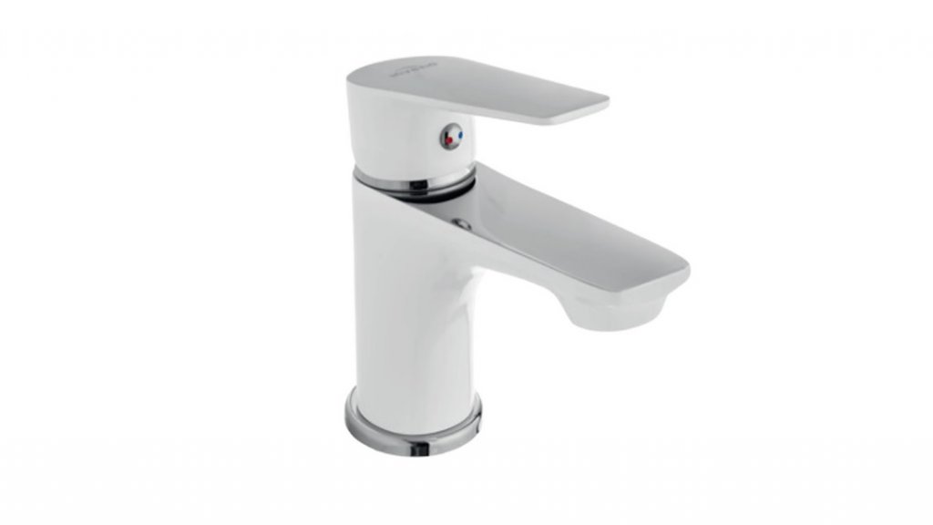 Inva Dokos White Biała/Chrome Washbasin Faucet