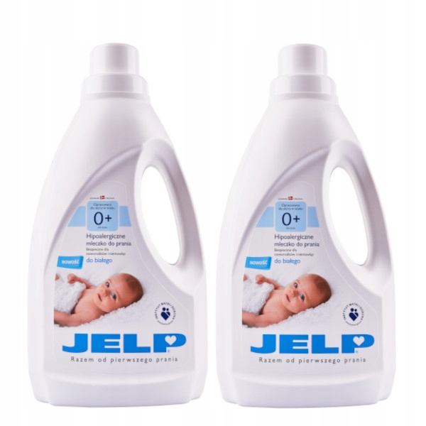 Prací gél - JELP 0+ Hipoal. Mlieko na biele 1,5 l DVOJBAL