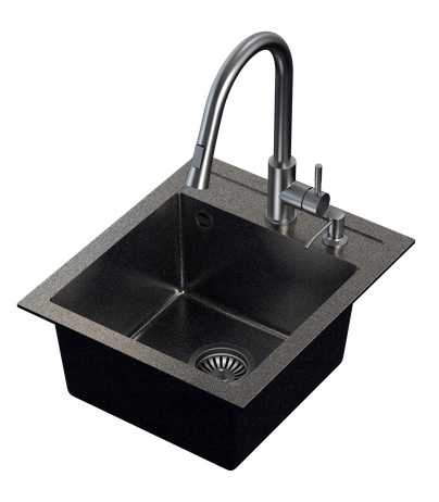 Kuchynská batéria - Johnny 100 Stehingran Art Silver Black Pearl