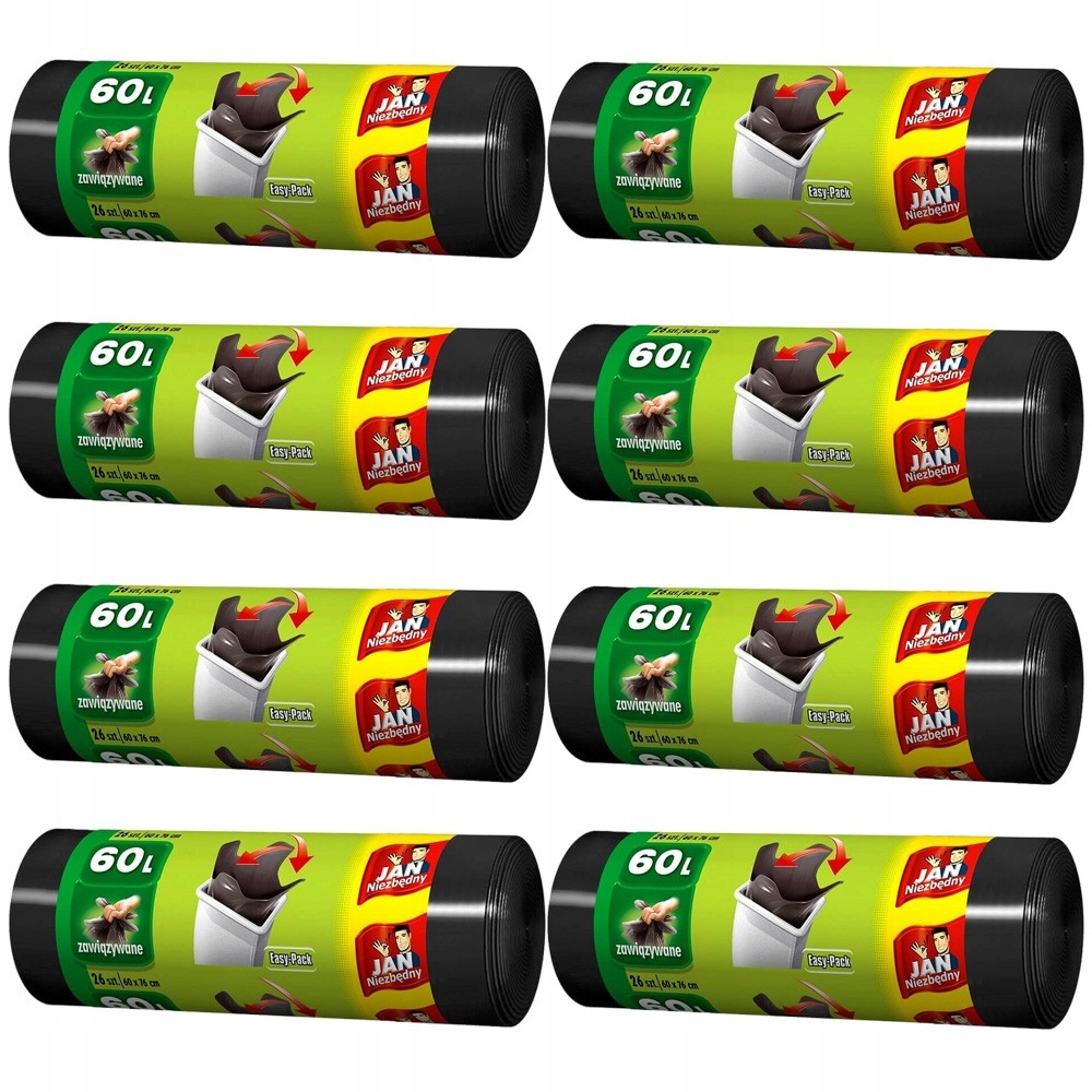 Jan Essential HD Easy-Pack Tašky zviazané 60L 26 x8