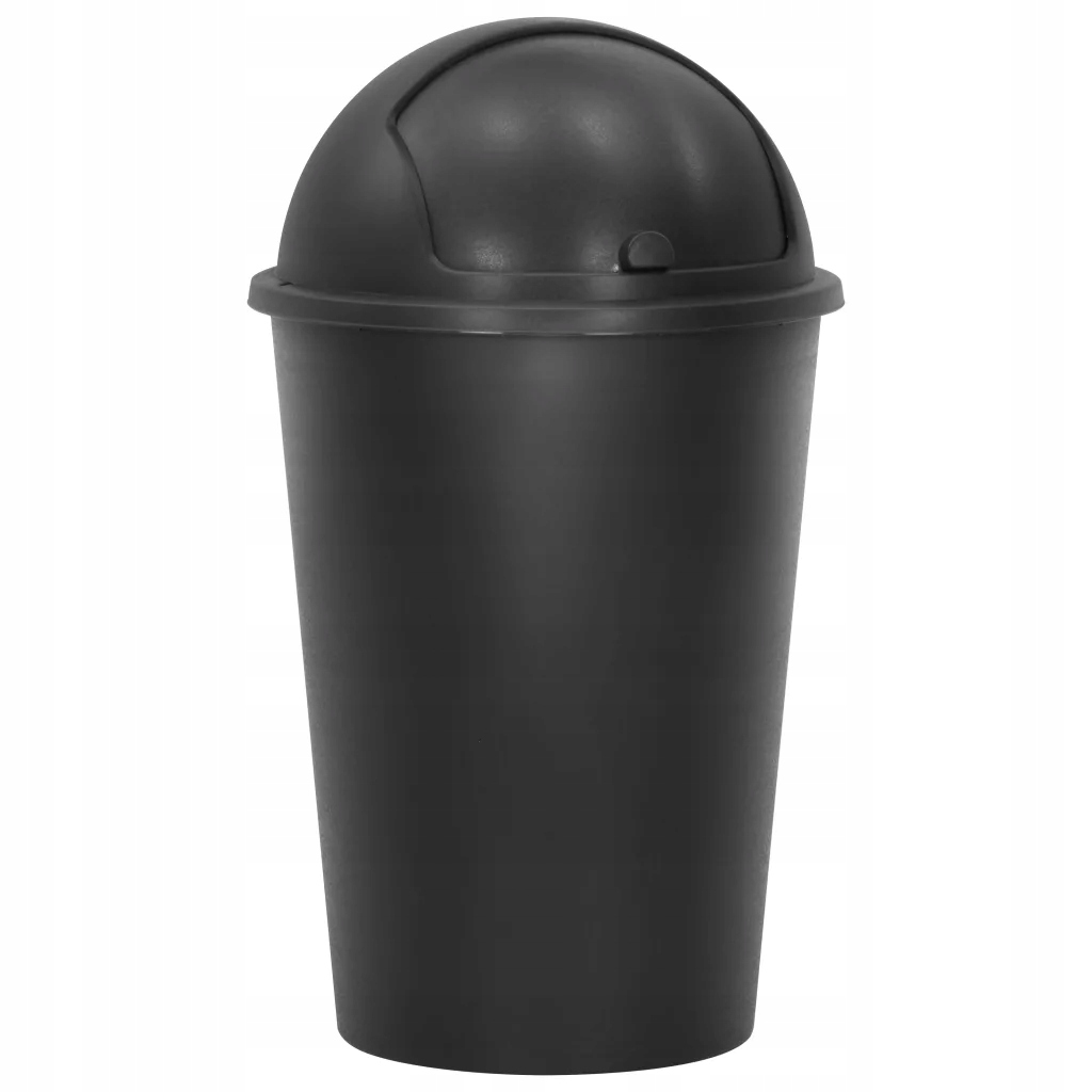 Jeden -Chamber odpadkový kôš, čierny, 50 l