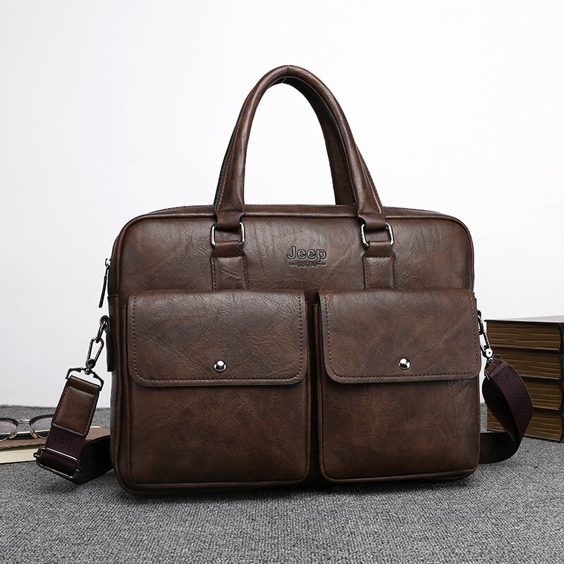 JP8009-2-Brown Jeep Buluo Men's Pánske tašky