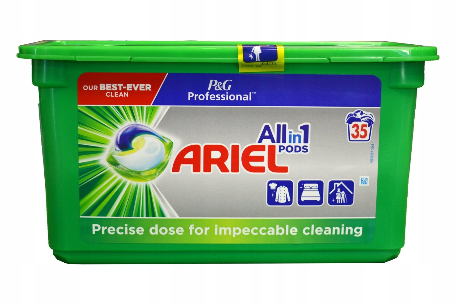 Pracie kapsuly a tablety - PRAČNÉ Kapsule ARIEL ALL IN 1 PODŠÍVKA 35 KS BIELE