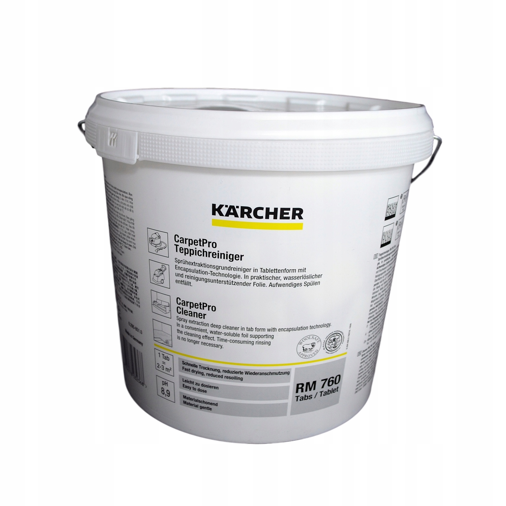 Prací prášok - KOSTKY KARCHER RM760 na pranie kobercov 200 ks.