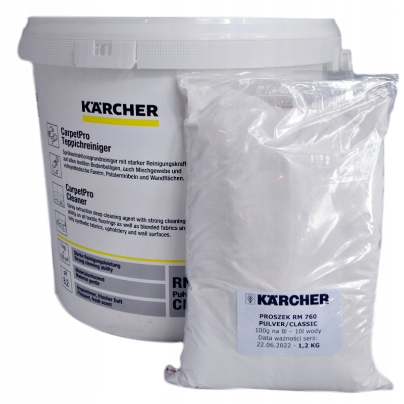 Prací  prášok - Karcher RM760 Koberec prášok a 1kg čalúnenie