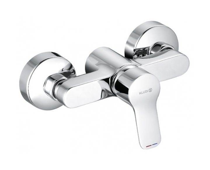 Kludi Pure Easy Wall Shower Battery Chrome